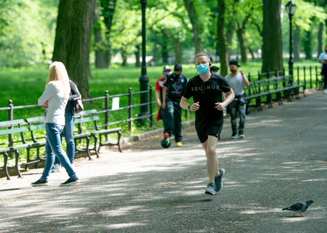 Myth #30: Runners and cyclists can project coronavirus particles up to 16 feet